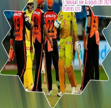 Yesterday ipl match team players name